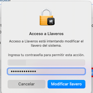 Modificar llavero