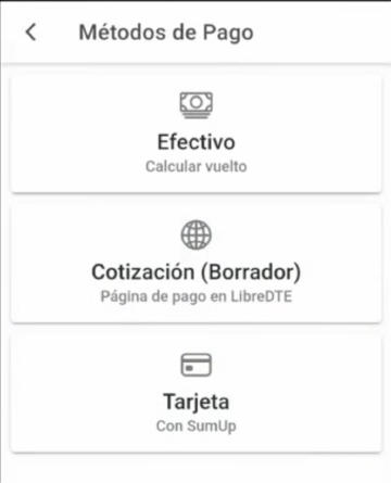 Métodos de pago