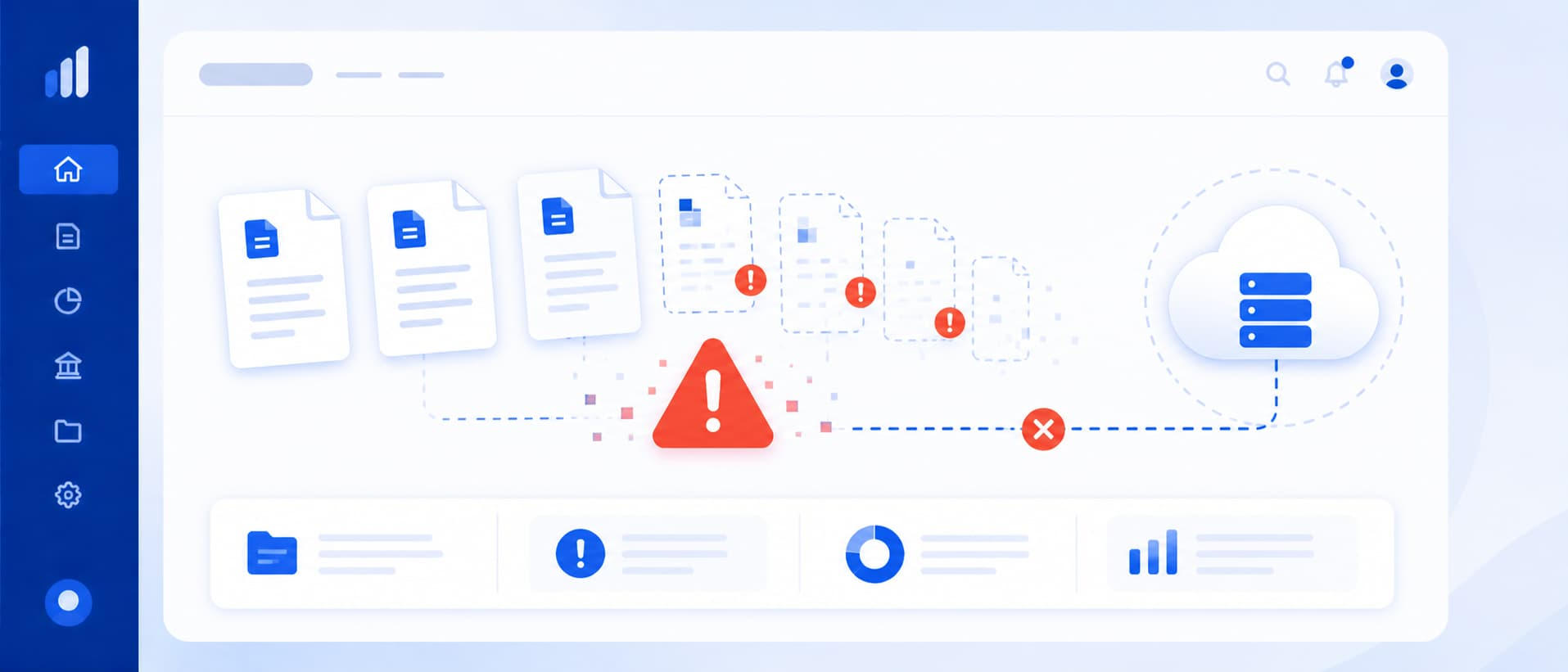 No hacer respaldos de los documentos