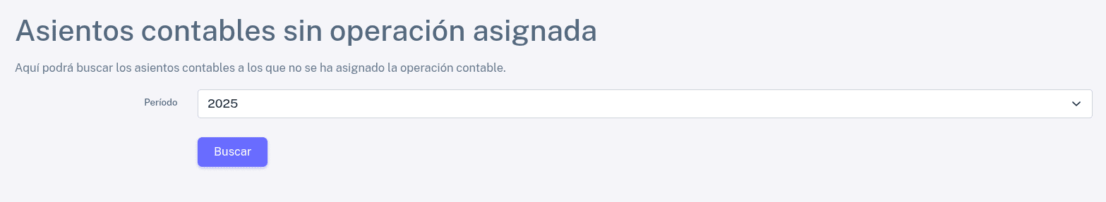 Asientos sin operación