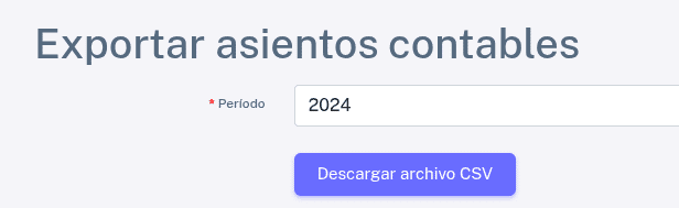 Exportar asientos