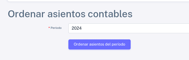 Ordenar asientos 1