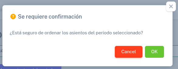 Ordenar asientos 2
