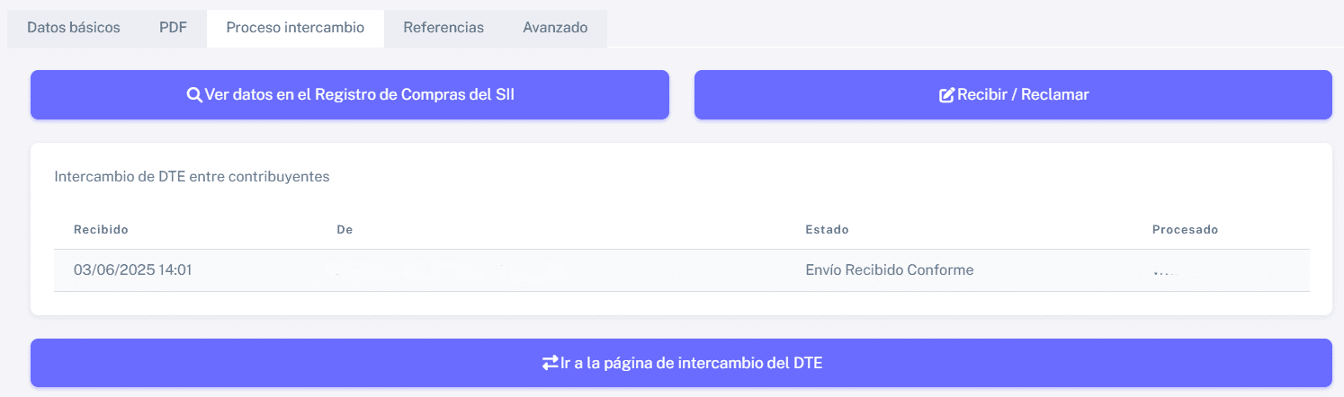 Poceso de intercam
