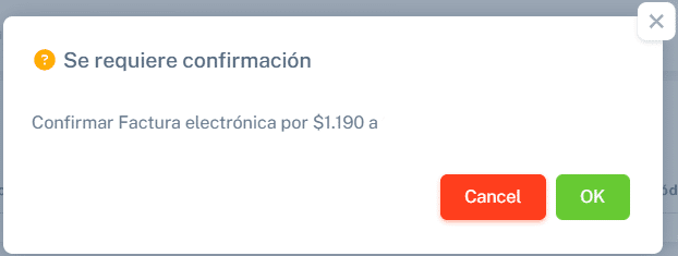 Confirmar emisión