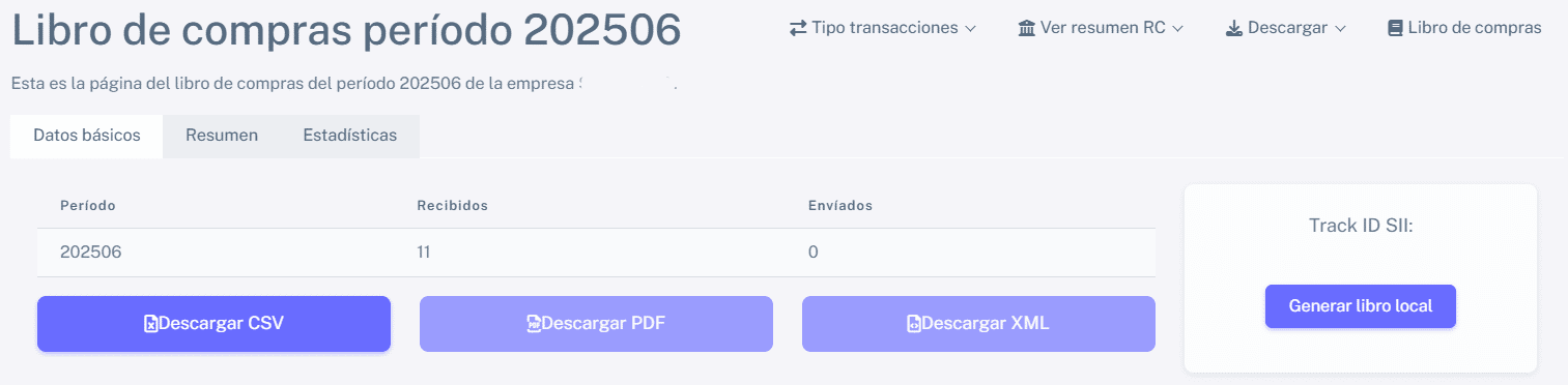 Libro de compra periodo