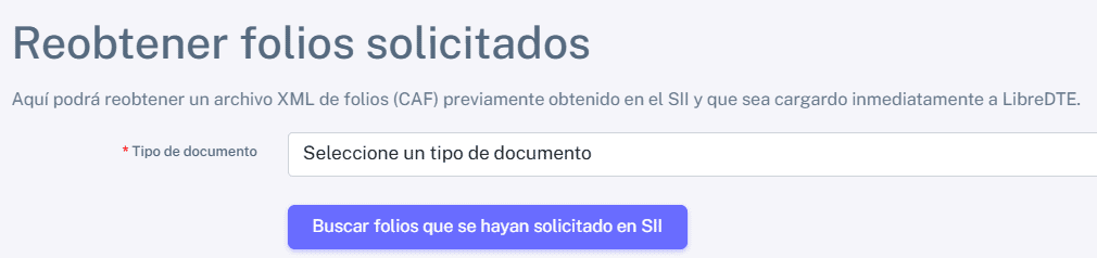 Reobtener folios