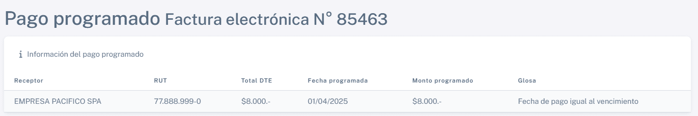 Pago programado 1