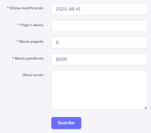 Pago programado 2