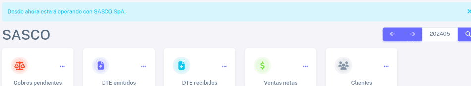 Captura de pantalla del mensaje de éxito tras seleccionar una empresa