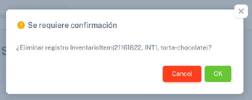 Eliminar item