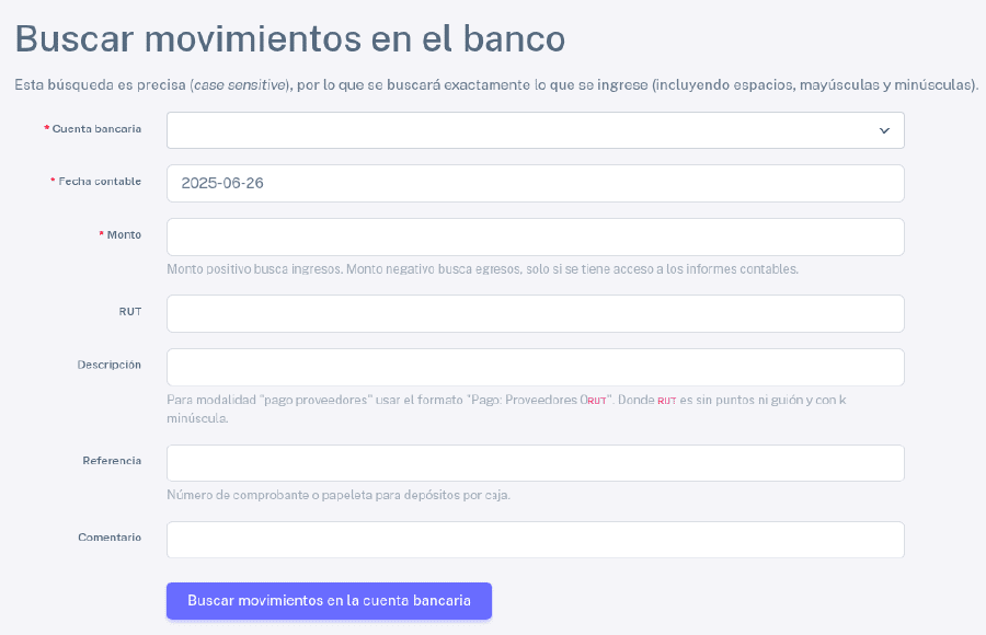 Buscar en banco