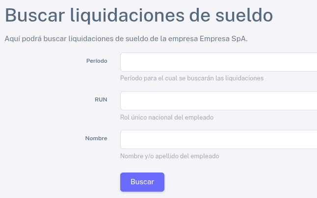 Buscar liquidaciones