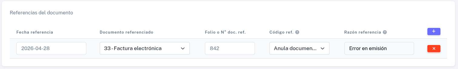 Referencias del documento