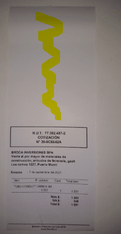 Ejemplo de espacio en blanco