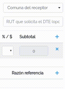 Listas desplegables LibreDTE Listas desplegables
