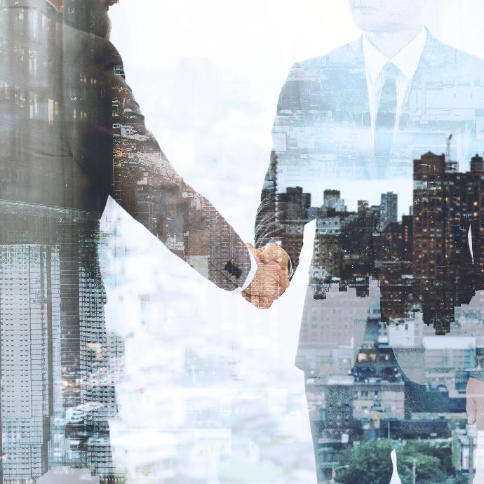 Sociedad en Comandita Empresarios cerrando trato Sociedad en Comandita