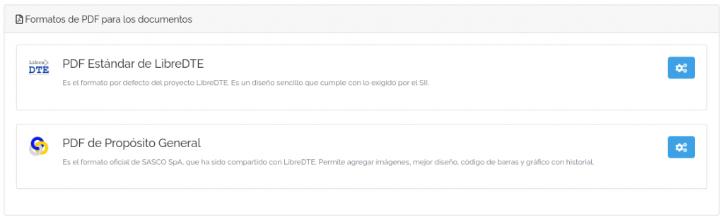 Formato de PDF LibreDTE