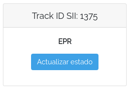 Estado de la boleta EPR Estado de la boleta EPR