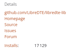 Descargas en la Biblioteca de LibreDTE